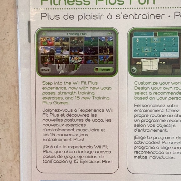 Wii Fit Plus Nintendo Wii Game New Sealed Workouts Exercises Fitness Weight Loss - Picture 3 of 8